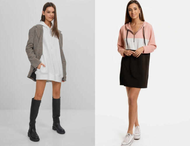 Sudaderas Cortas y Oversize Mujer, Lisas y Estampadas